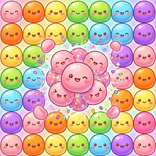 Mochi Collapse - free tap-to-pop colour puzzle game