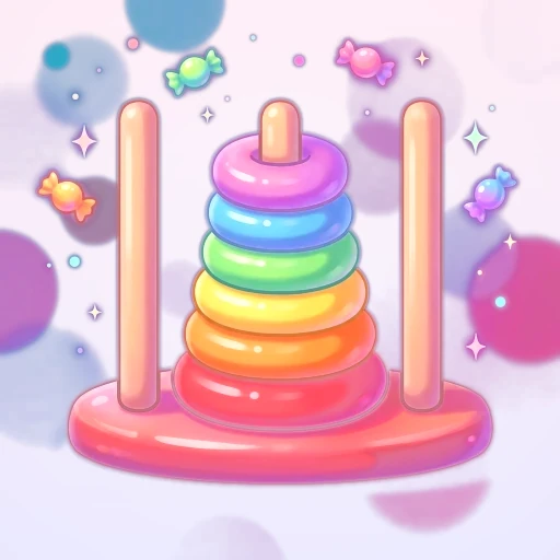 Mochi Rings - free Tower of Hanoi puzzle game
